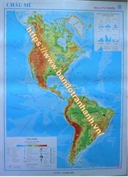 Bản đồ Châu Mĩ - Địa lí tự nhiên